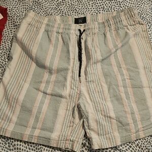 Triumph Green and Pink Patterned Shorts